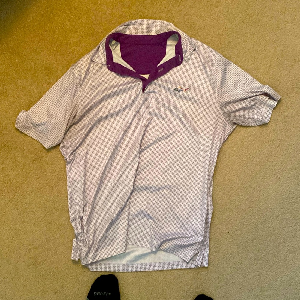 3 shirts 1-Greg Norman shark polo good quality 1 - Ralph Lauren new 1 Oxford